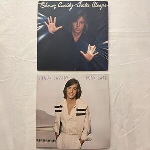 Shaun Cassidy Under‎ Wraps and Born Late Vinyl Record LP Lot